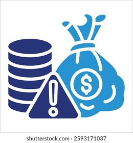 Financial Risk Icon Element For Design