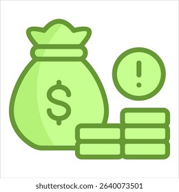 Financial Risk Icon Element For Design