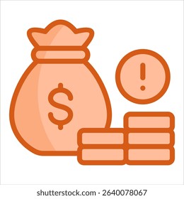 Financial Risk Icon Element For Design