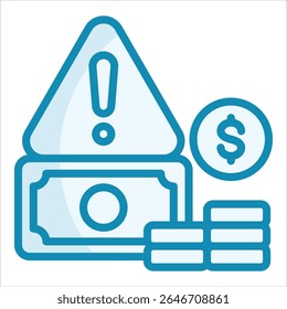 Elemento de icono de riesgo financiero para el diseño