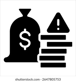 Elemento de icono de riesgo financiero para el diseño