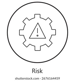 Icono de riesgo financiero, Icono de riesgo de gestión, Icono de riesgo de seguridad, Icono de riesgo de inversión, Estrategia, Tecnología, Mercado, Salud, Crisis, Vector