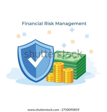 Financial risk management with shield coins currency and protection