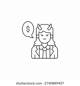 financial scamming icon sign vector