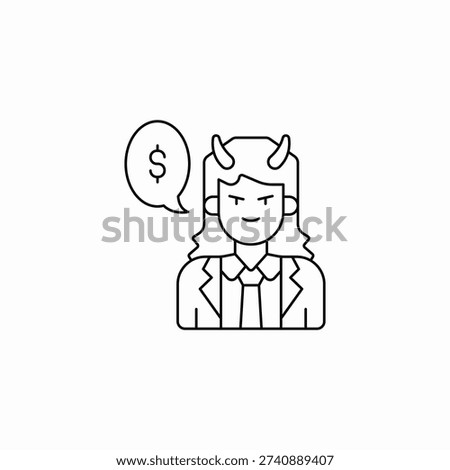 financial scamming icon sign vector