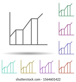 Financial schedule multi color icon. Simple thin line, outline vector of education icons for ui and ux, website or mobile application