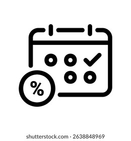 Financial Schedule or Tax Deadline Represented by a Calendar