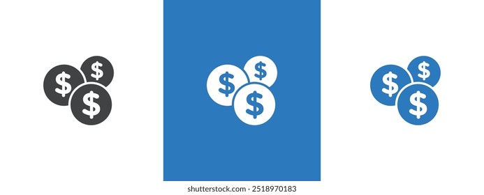Ícone do Esquema Financeiro ilustração da linha fina