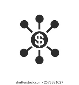 Financial Scheme icon web design in vector