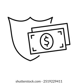 Financial Security Line Editable Stroke Icons. Cyber Security Technology, Phishing, Hacking, Cyber Crime, Security, Trojan, Device Protection, Privacy Vector Illustration.