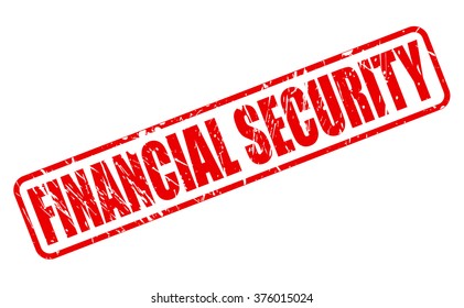 FINANCIAL SECURITY red stamp text on white