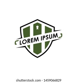 financial security vector logo design