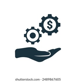 Financial Service icon. Simple creative element. Filled monochrome Financial Service icon for templates, infographics and banners