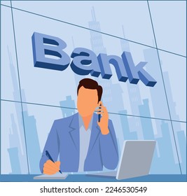 Abstraktionskonzept für Finanzdienstleistungen, Vektordesign-Set. Bankwesen, Zahlungsabwicklung, Devisenwechsel, Scheckkonto, Einlagenmanagement, Devisenmakler, Metapher der Bargeldabstraktion