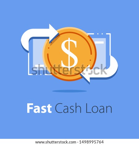 Financial services, cash back concept, money refund, return on investment, savings account, currency exchange, fast cash loan, easy credit, vector flat illustration