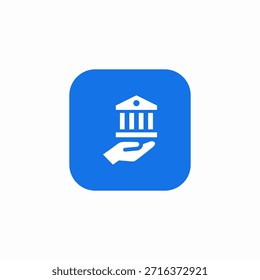 Vector de signo de icono de servicios financieros