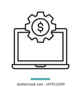 Financial Services icon vector illustration logo template for many purpose