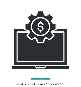 Financial Services icon vector illustration logo template for many purpose