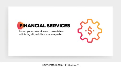 FINANCIAL SERVICES AND ILLUSTRATION ICON CONCEPT