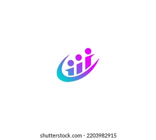 Financial Services Logo Vector Template Abstract Monogram Symbol