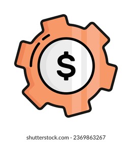 Financial services vector icon isolated on white background
