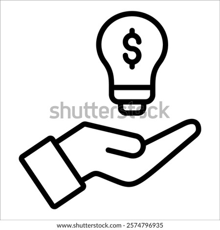 Financial Solution Icon Element For Design