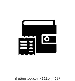 financial spending solid icon vector design good for web or mobile app