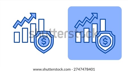 Financial Stability icon, with contrast background.
