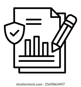 Financial Stability Icon Element For Design