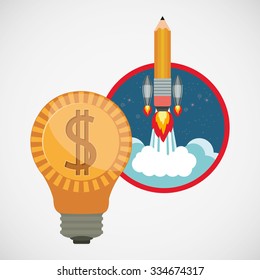 financial start up design, vector illustration eps10 graphic 