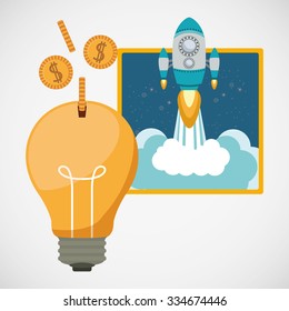 financial start up design, vector illustration eps10 graphic 