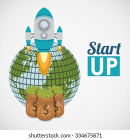 financial start up design, vector illustration eps10 graphic 
