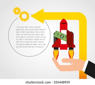 financial start up design, vector illustration eps10 graphic 
