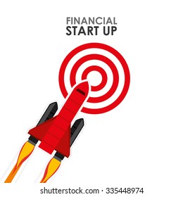 financial start up design, vector illustration eps10 graphic 