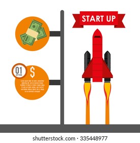 financial start up design, vector illustration eps10 graphic 