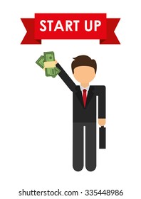financial start up design, vector illustration eps10 graphic 