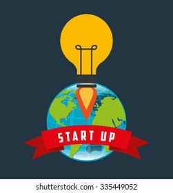financial start up design, vector illustration eps10 graphic 