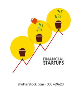 financial startup design, vector illustration eps10 graphic 