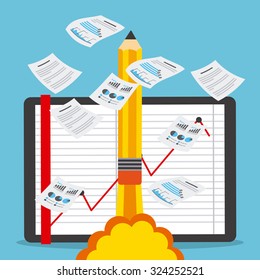 financial startup design, vector illustration eps10 graphic 
