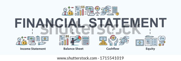 Financial Statement Banner Web Icon Business Stock Vector (Royalty Free ...