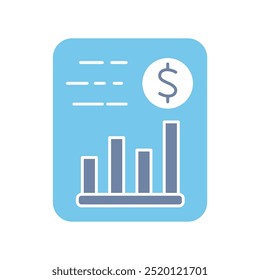 ícone da linha de conceito do demonstrativo financeiro. Ilustração de elemento simples. design de símbolo do outline da declaração financeira.