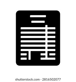 Financial Statement Document Vector Icon