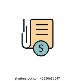 Icono de estado financiero colección. Estilo de diseño con fondo