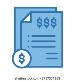 Financial Statement Icon Element For Design