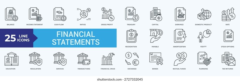Vetor de Ilustração de Estilo de Estrutura de Tópicos do Demonstrativo Financeiro Com saldo, renda, demonstrativo, caixa, fluxo, proporções, bruto, lucro
