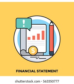 Financial Statement Vector Icon
