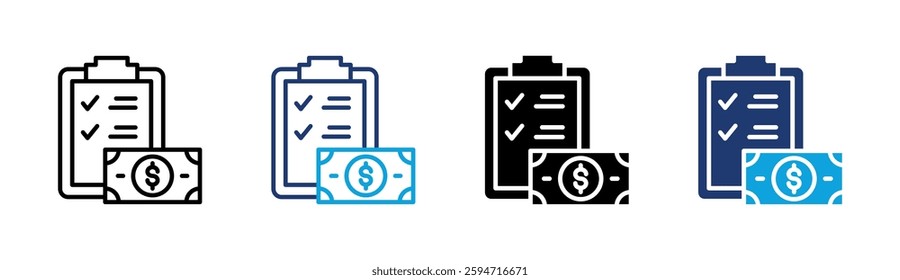 Financial Statements Icon Element For Design