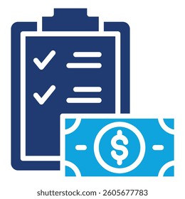 Financial Statements Icon Element For Design