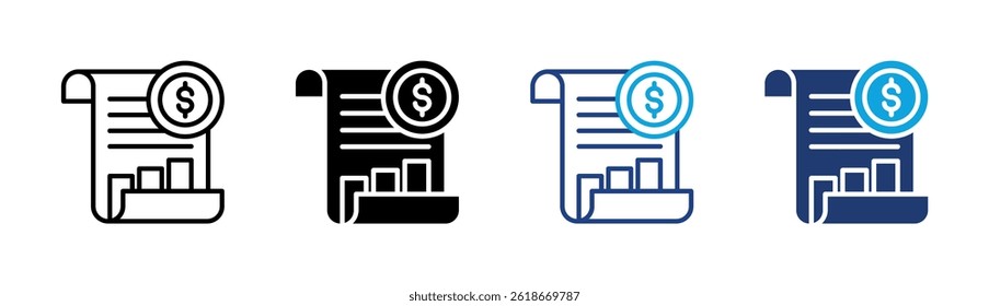 Elemento De Ícone De Demonstrativos Financeiros Para Design