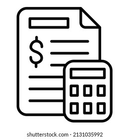 Financial Statements icon vector image. Can also be used for web apps, mobile apps and print media.